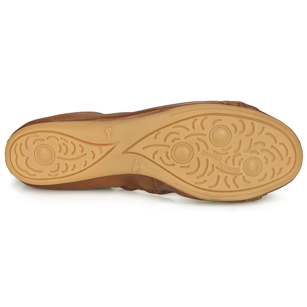 Women's Ballet Flats Dream in Green Brown