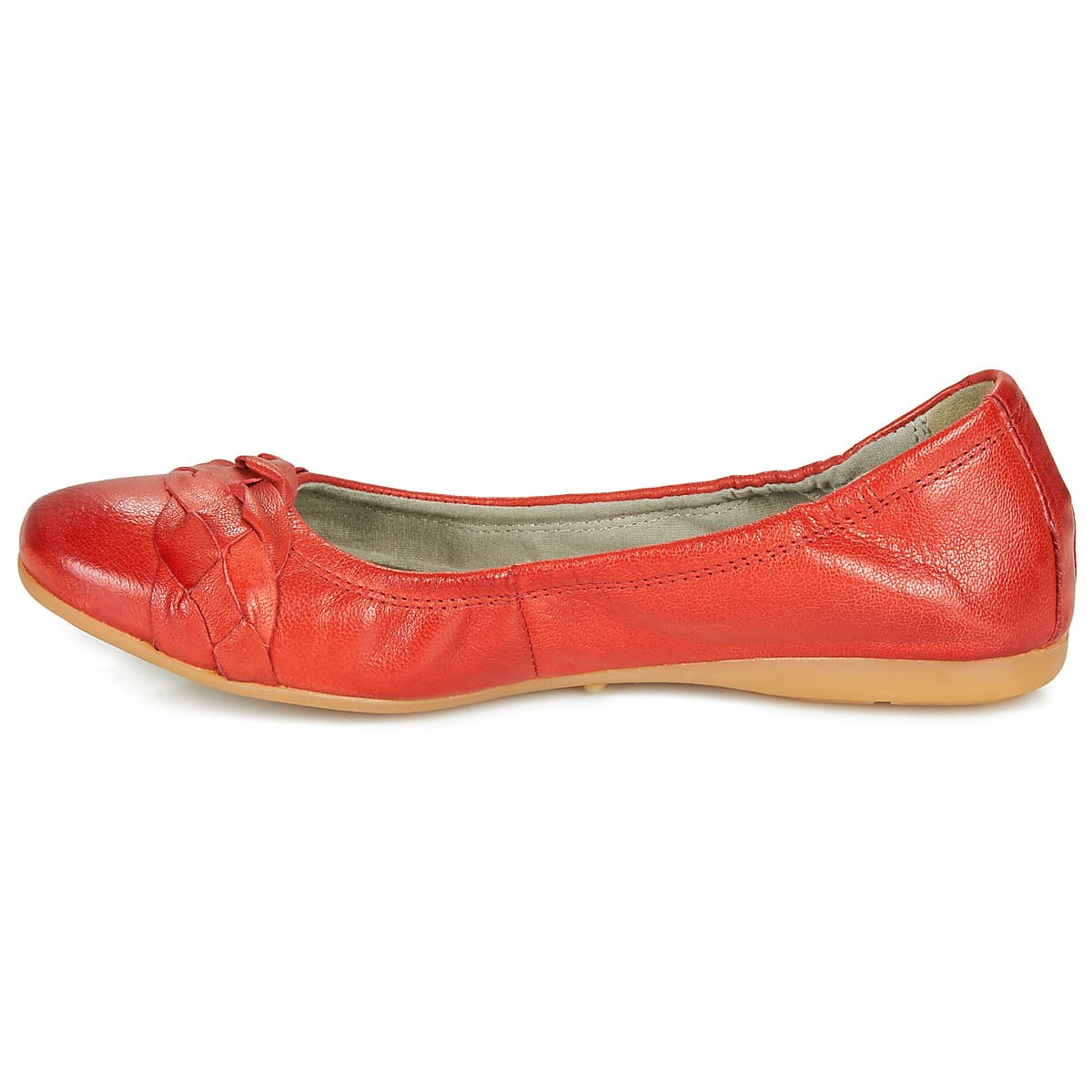 Women's Ballet Flats Dream in Green Red