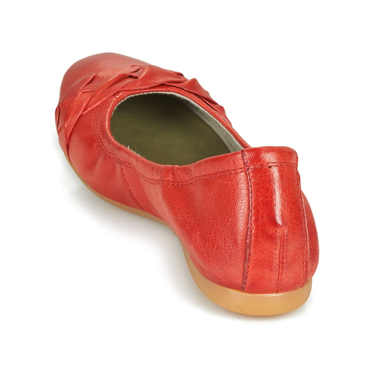 Women's Ballet Flats Dream in Green Red