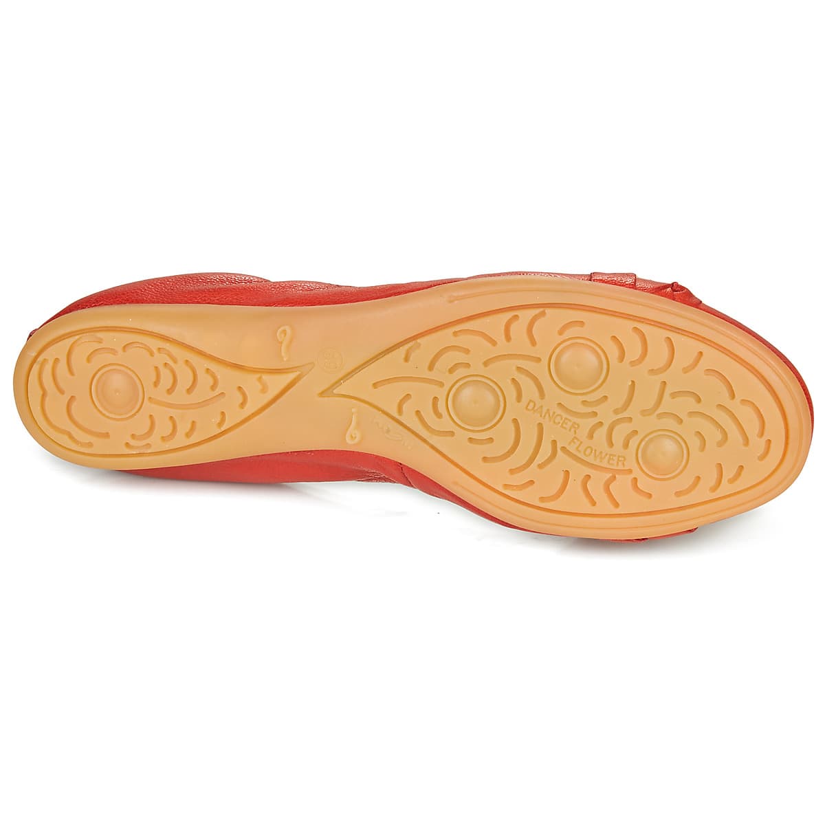 Women's Ballet Flats Dream in Green Red