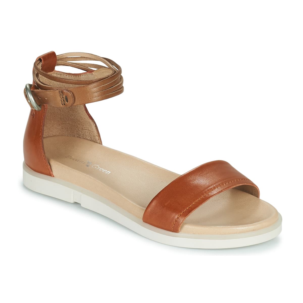 Women's Sandals Dream in Green Brown
