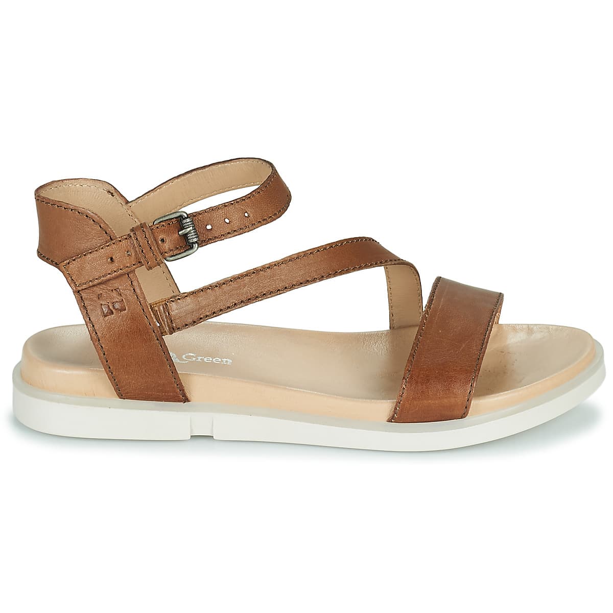 Women's Sandals Dream in Green Brown