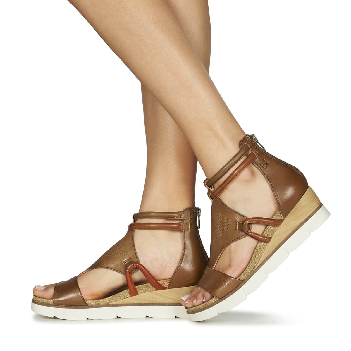 Women's Platforms Dream in Green Brown