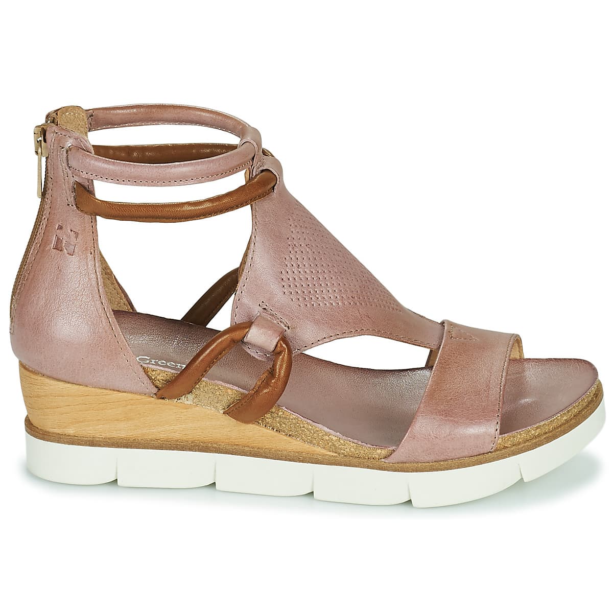 Women's Platforms Dream in Green Pink