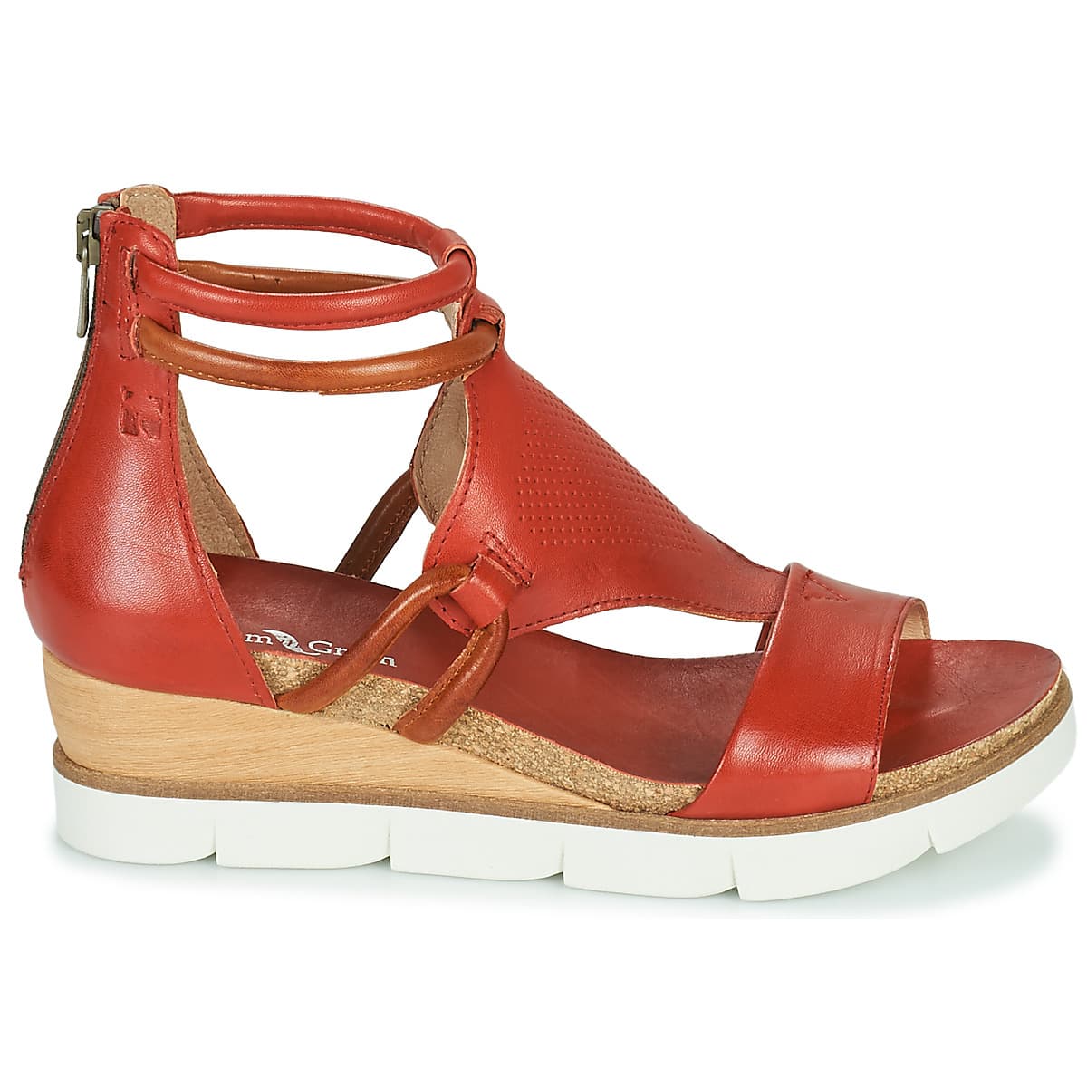 Women's Platforms Dream in Green Orange