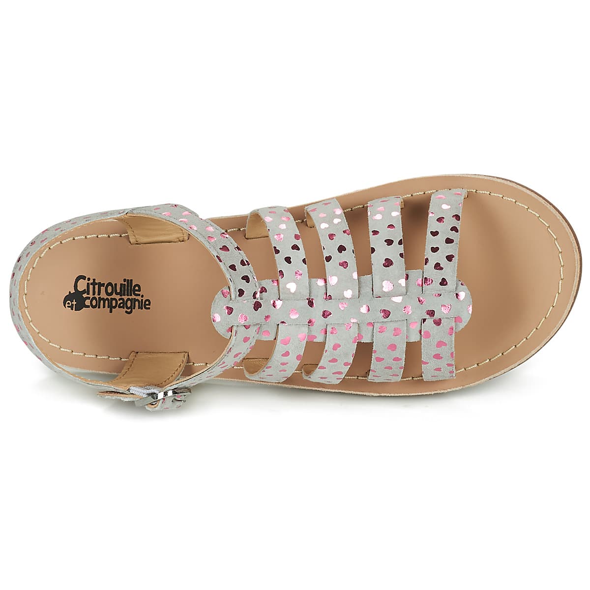 Girls' Sandals Citrouille et Compagnie Gray