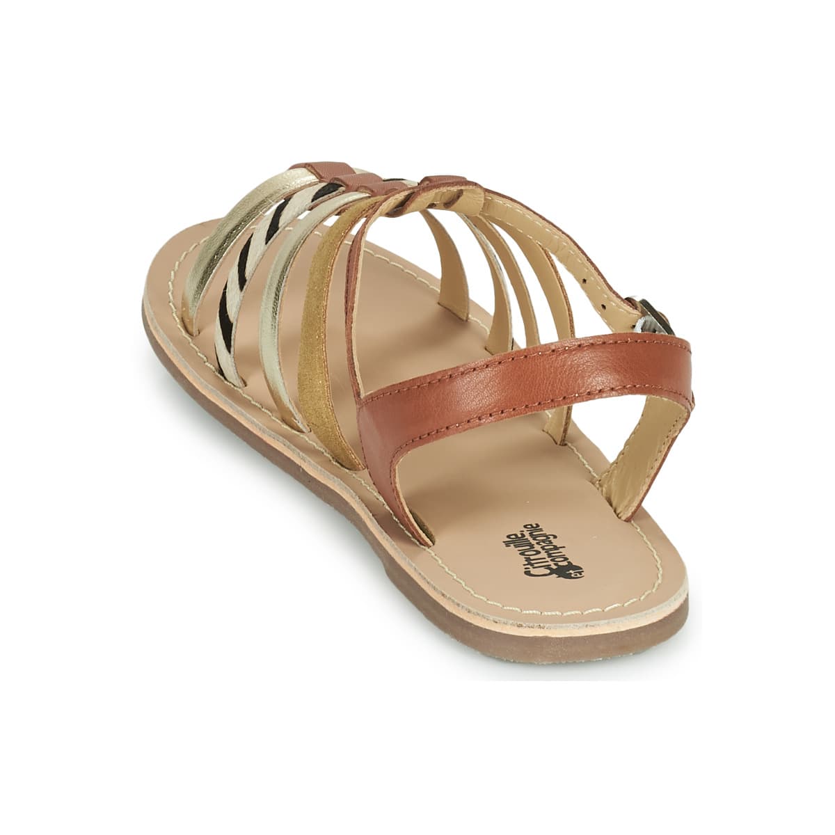 Girls' Sandals Citrouille et Compagnie Brown