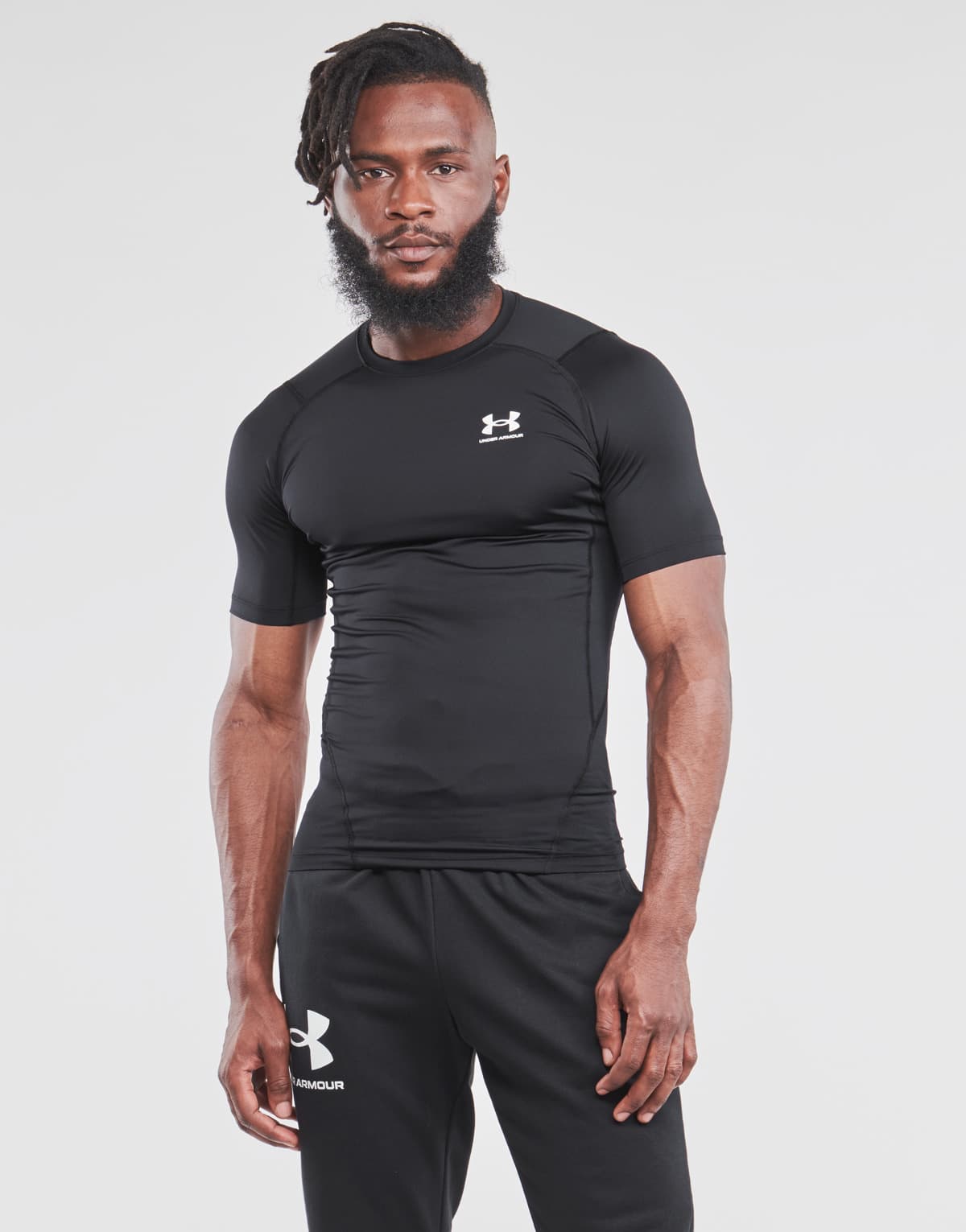 Under Armour Heatgear Armour Compression T-Shirt Μαυρο