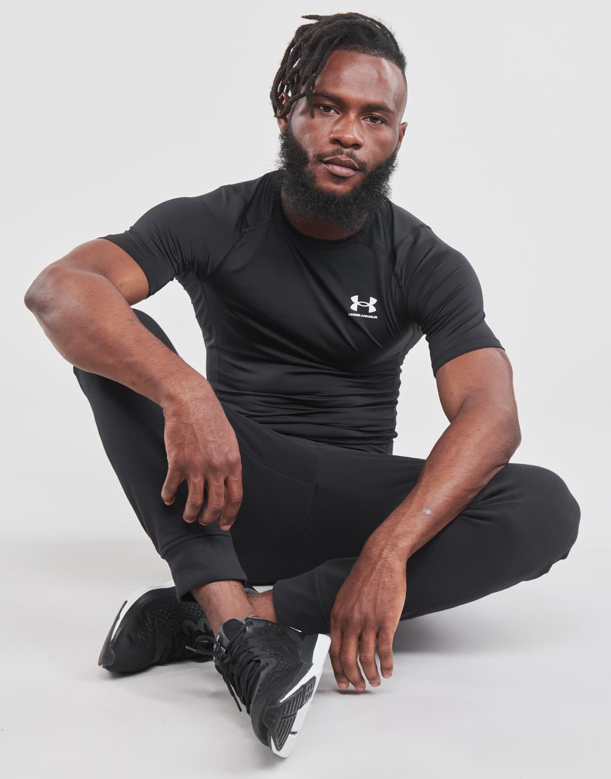 Under Armour Heatgear Armour Compression T-Shirt Μαυρο