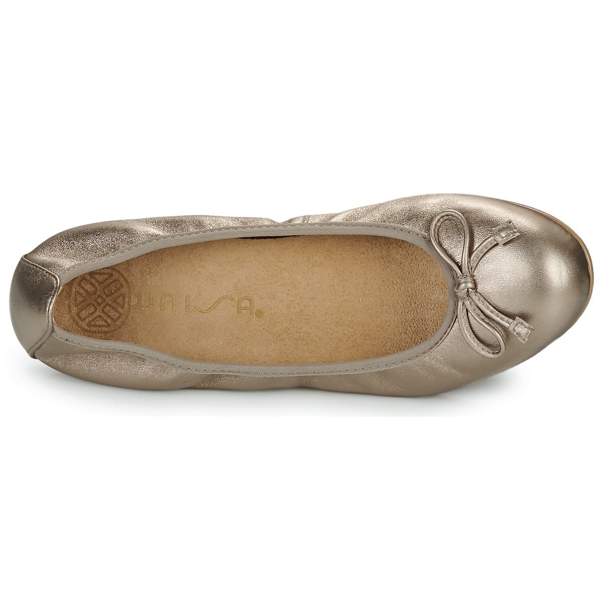 Women's Ballet Flats Unisa Gold