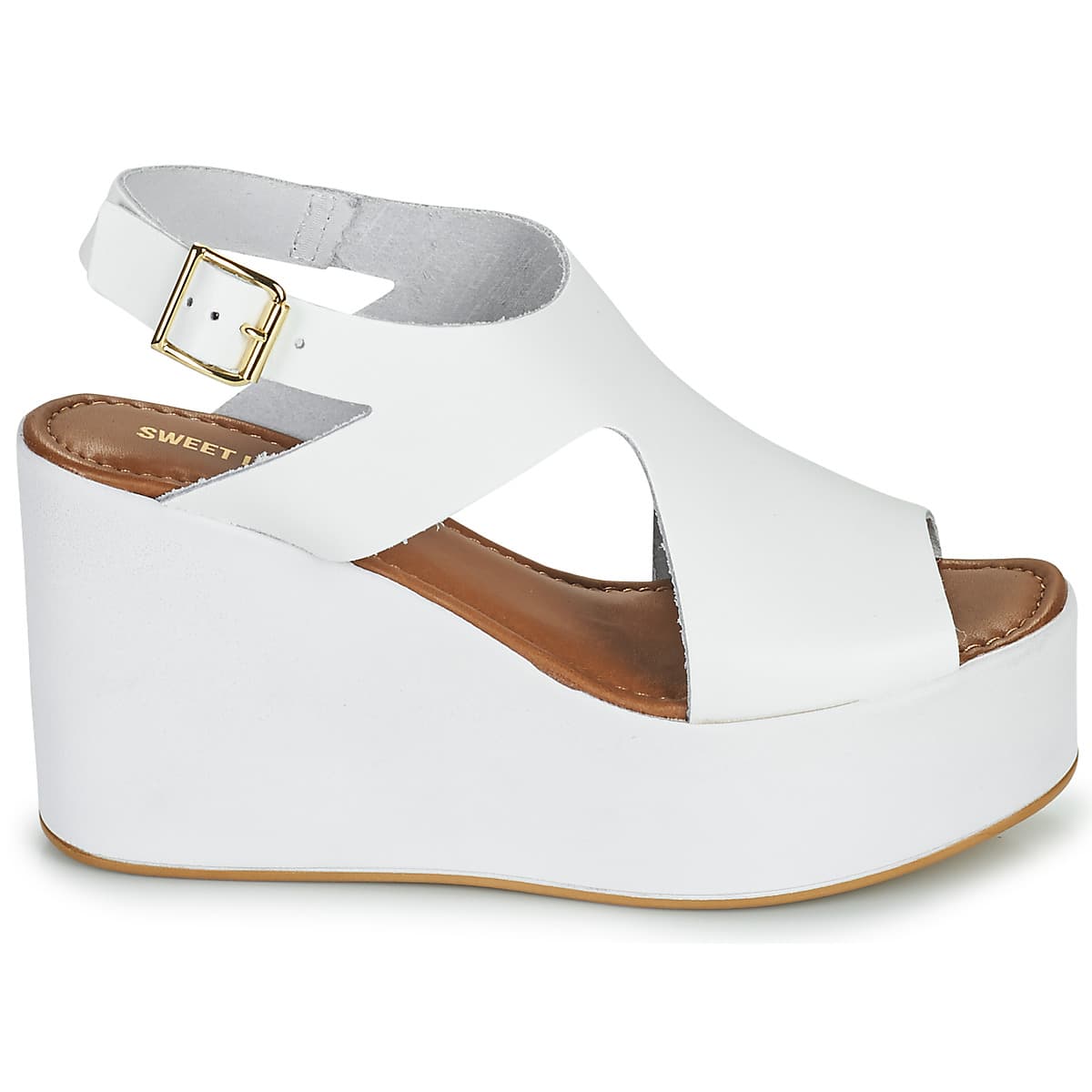 Women's Platforms Sweet Lemon White
