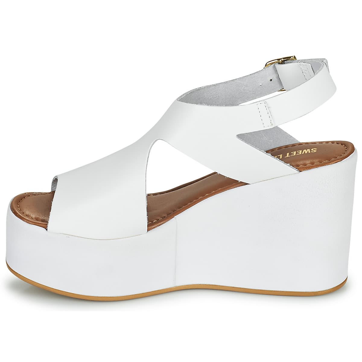 Women's Platforms Sweet Lemon White