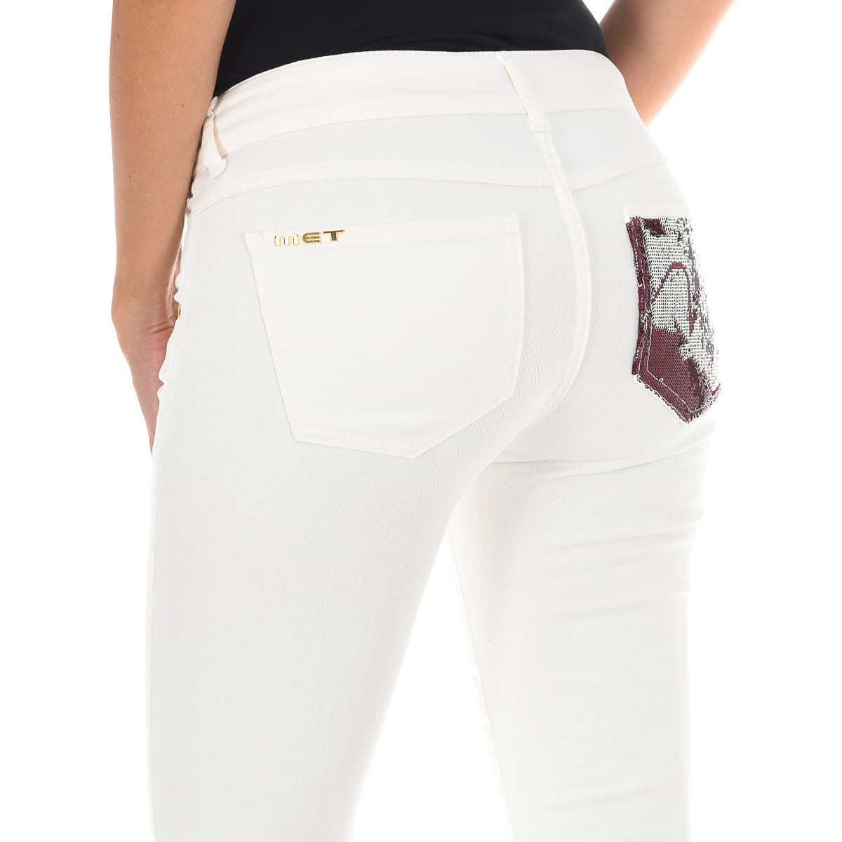 Women's Jeans Met White