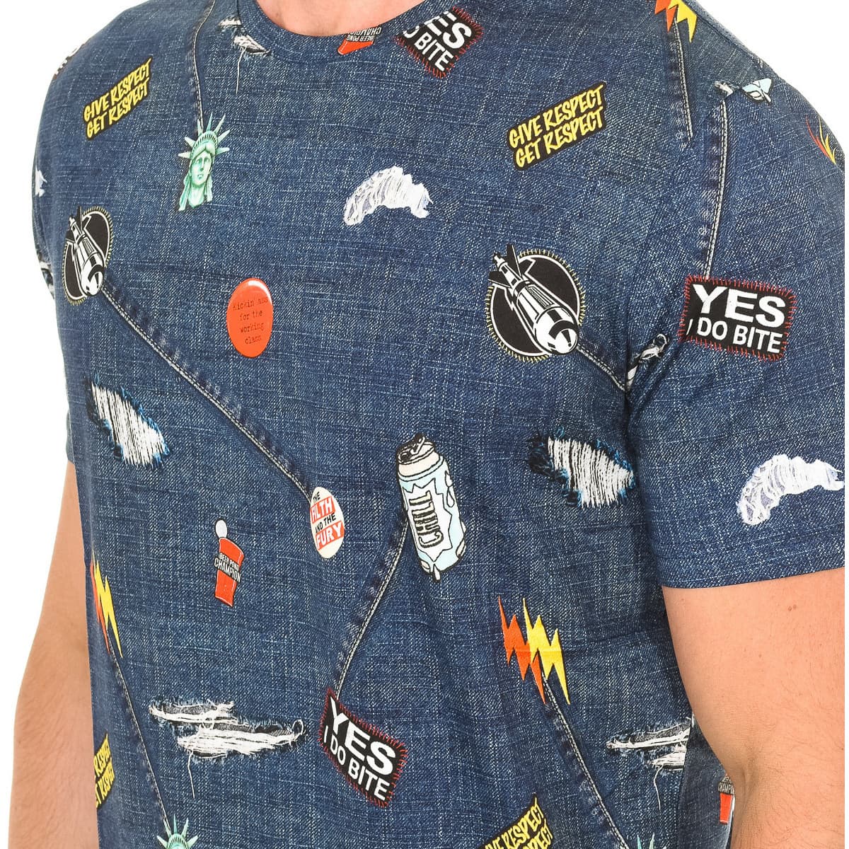 Men's T-Shirts John Frank Blue