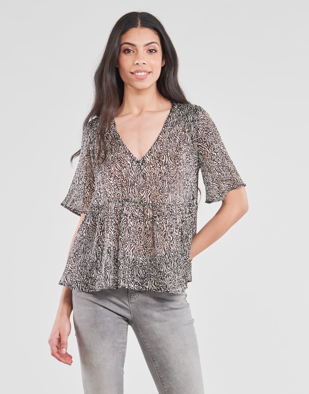 Women's T-Shirts Ikks Gray