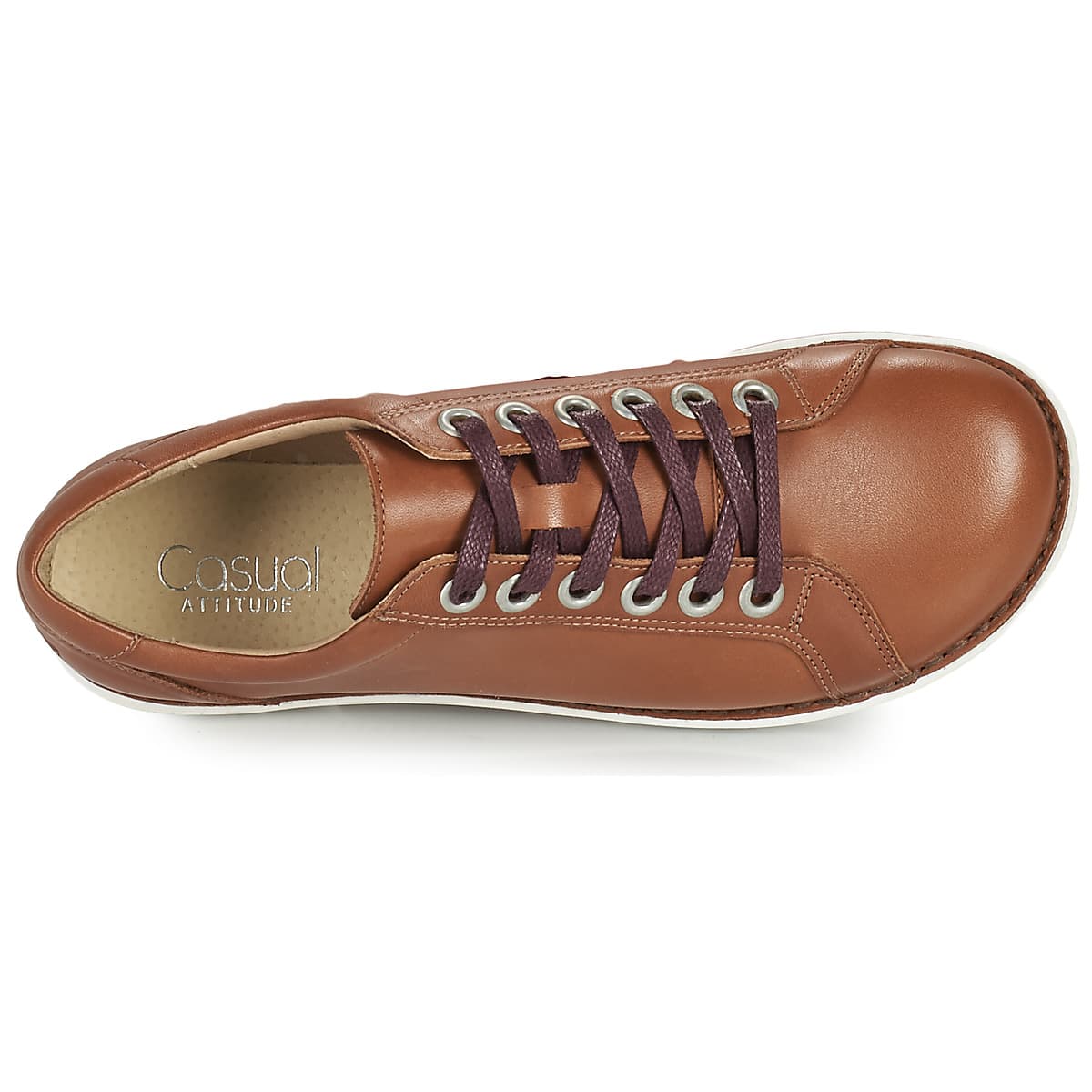 Women's Derby Shoes Casual Attitude Brown