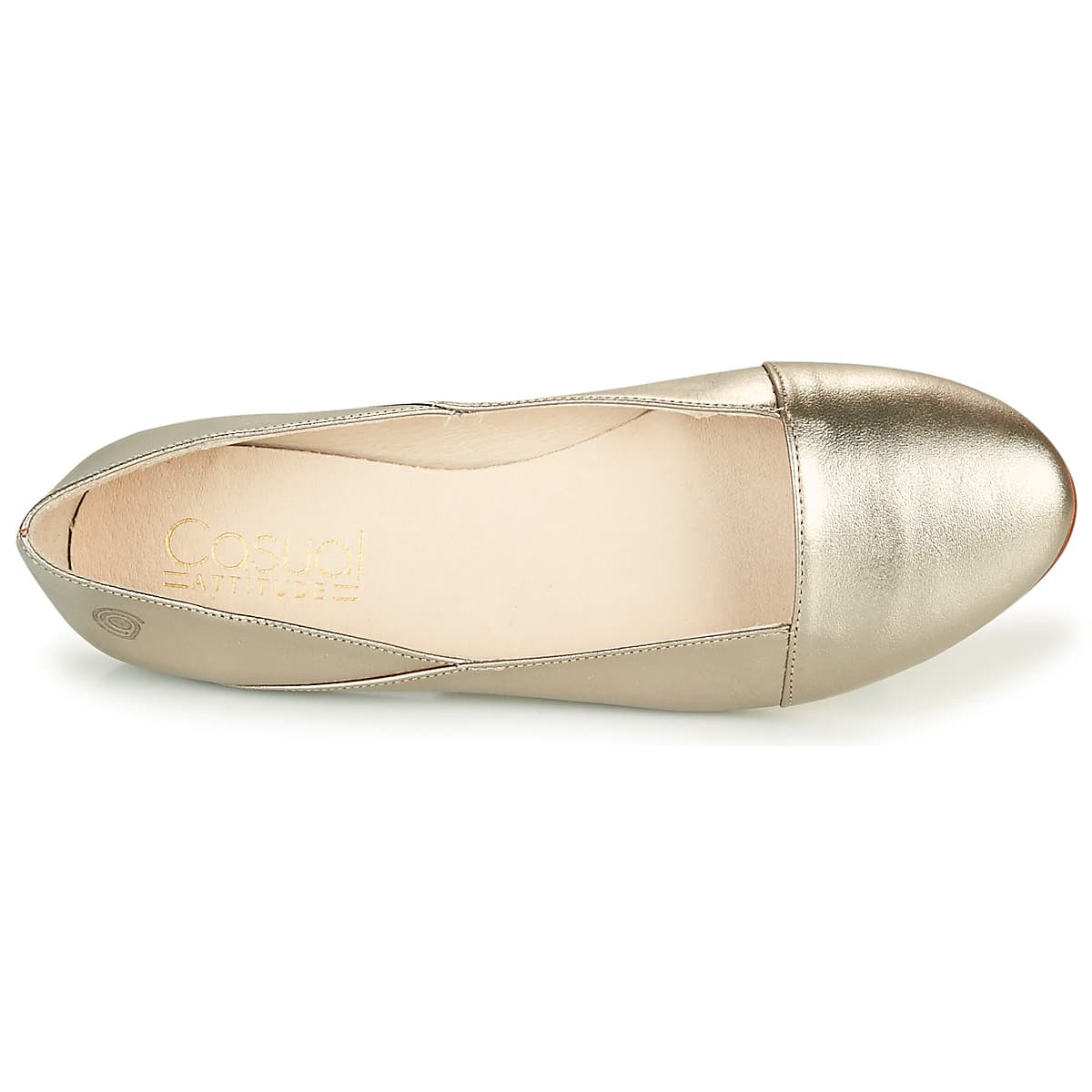 Women's Ballet Flats Casual Attitude Gold