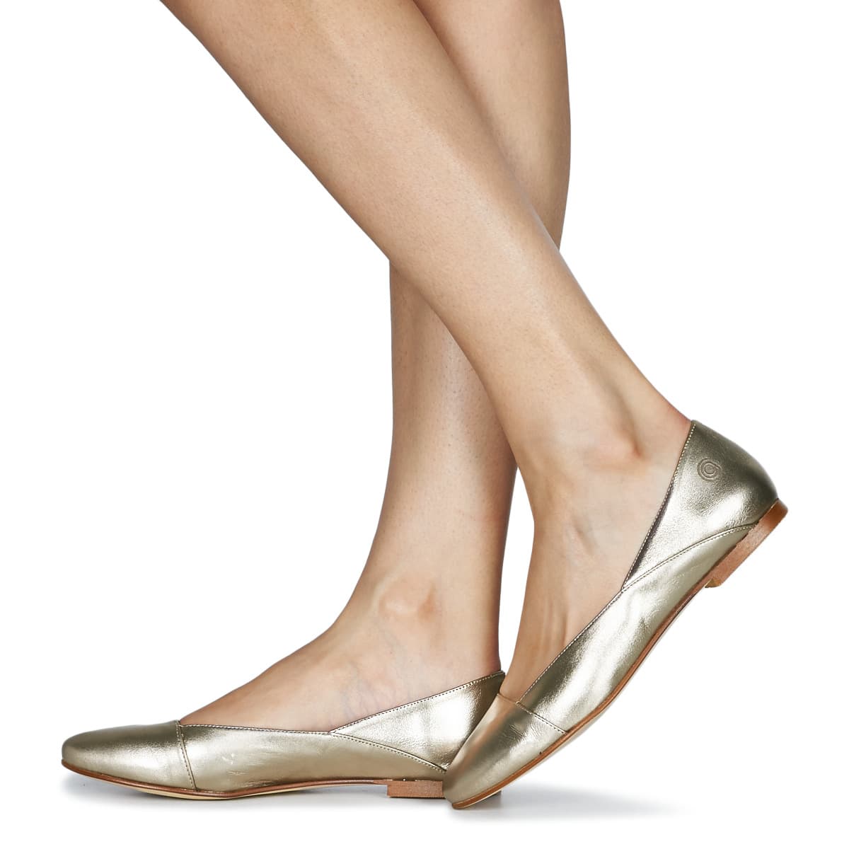 Women's Ballet Flats Casual Attitude Gold