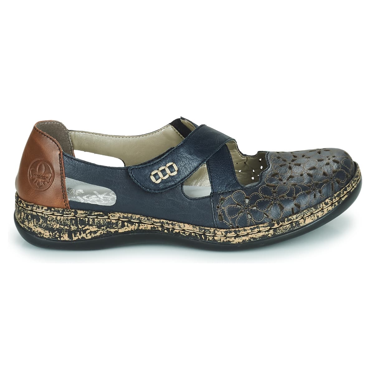 Women's Ballet Flats Rieker Blue