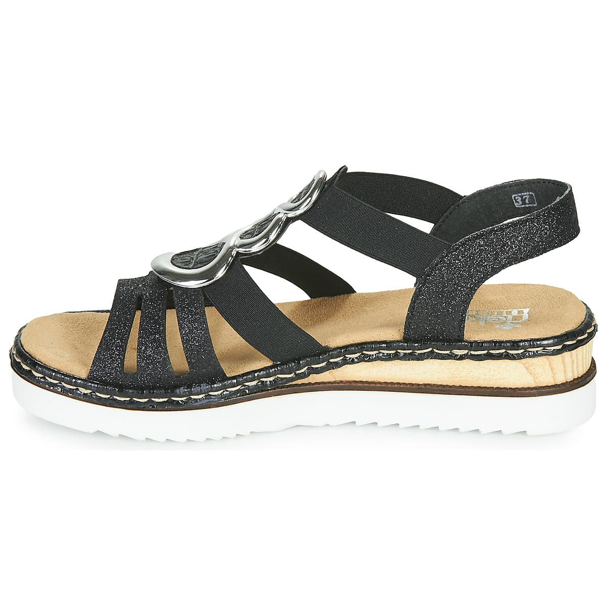 Women's Platforms Rieker Black