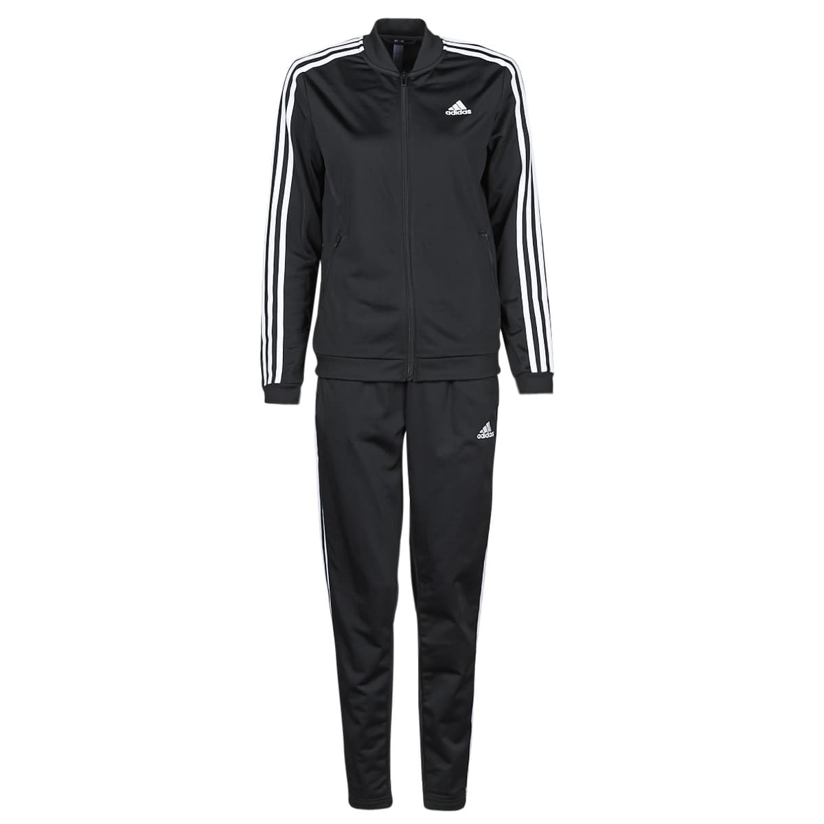 Adidas Essentials 3-Stripes Track Suit Μαυρο
