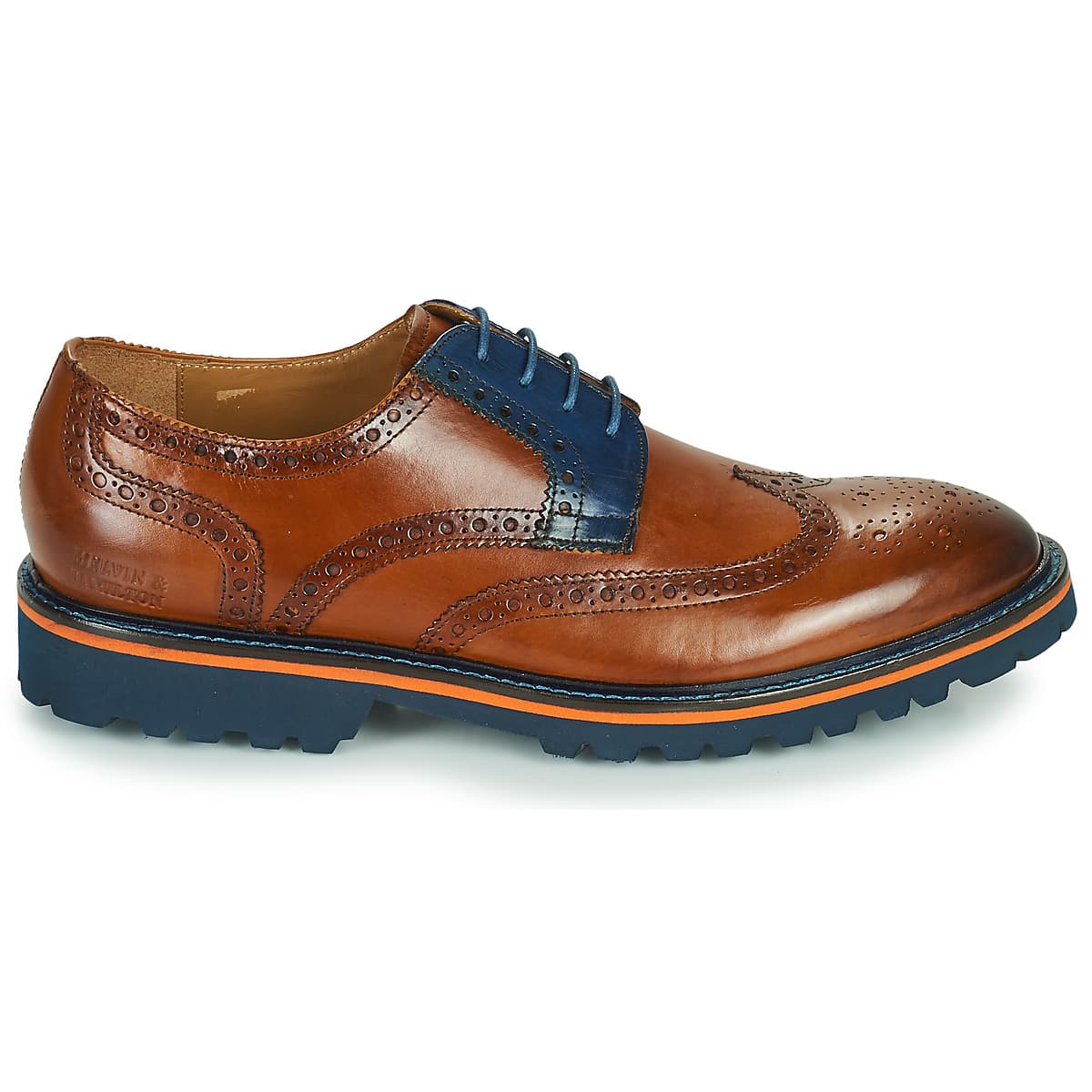 Men's Derby Shoes Melvin & Hamilton Brown