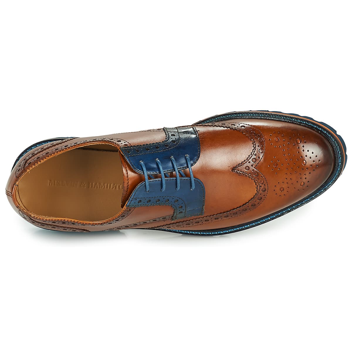 Men's Derby Shoes Melvin & Hamilton Brown