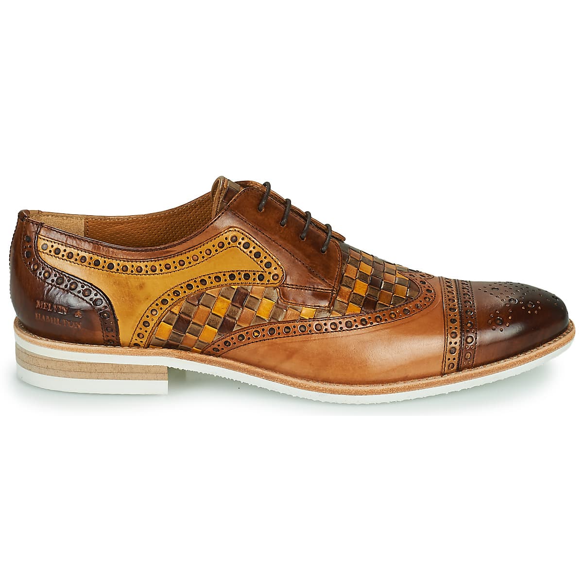 Men's Derby Shoes Melvin & Hamilton Brown