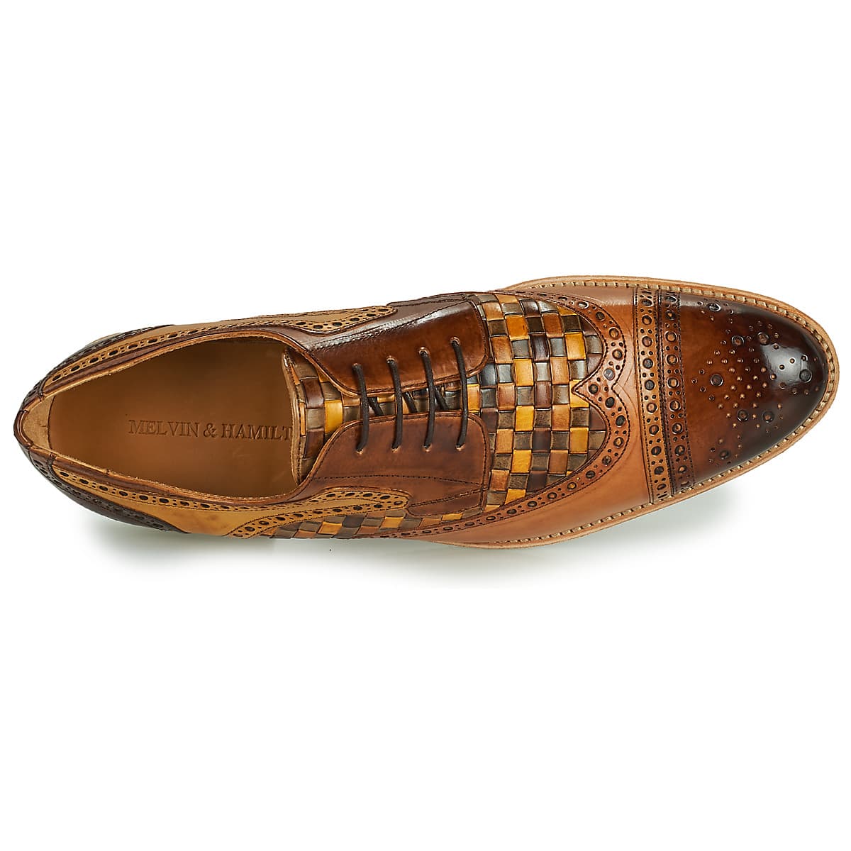 Men's Derby Shoes Melvin & Hamilton Brown