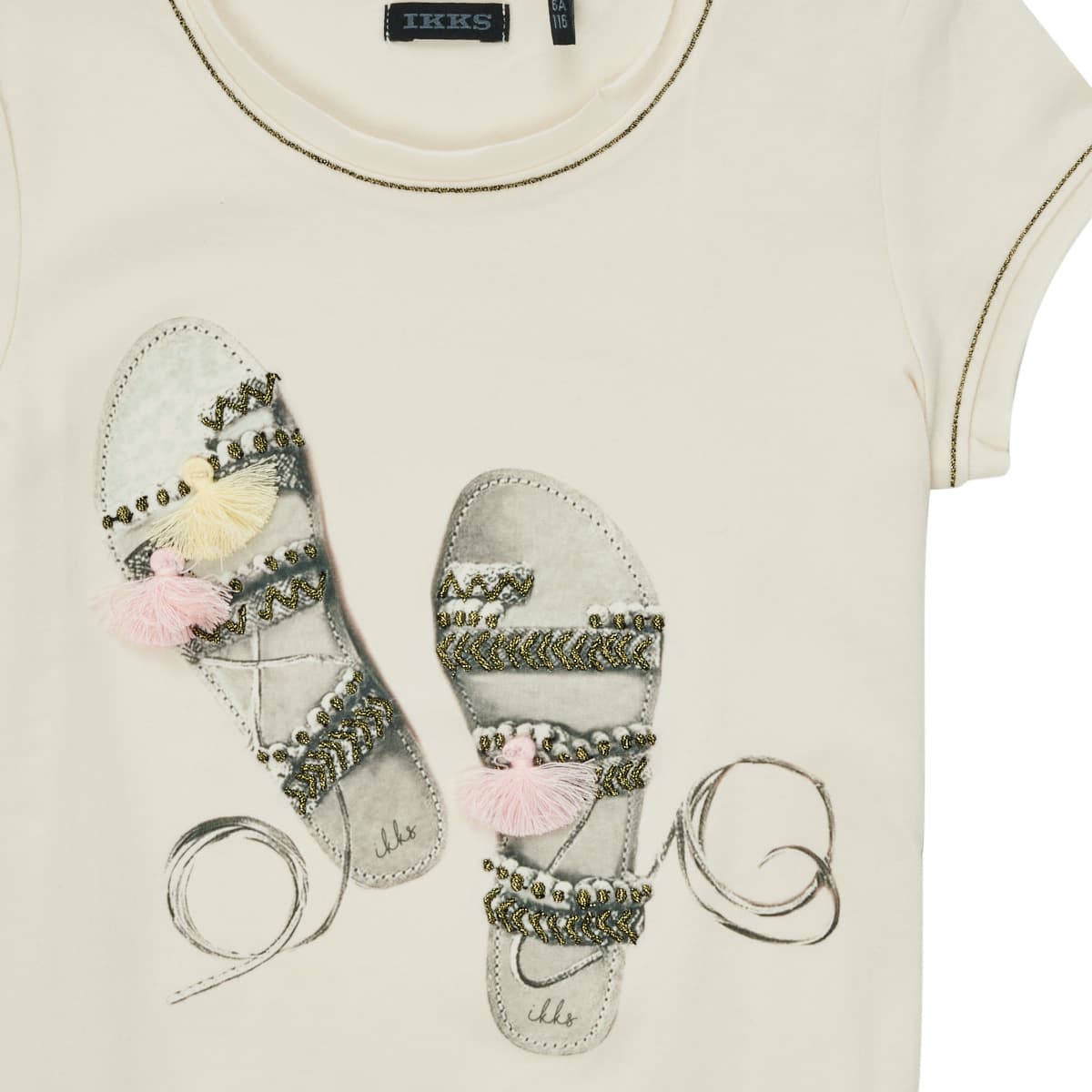 Girls' T-Shirts Ikks White