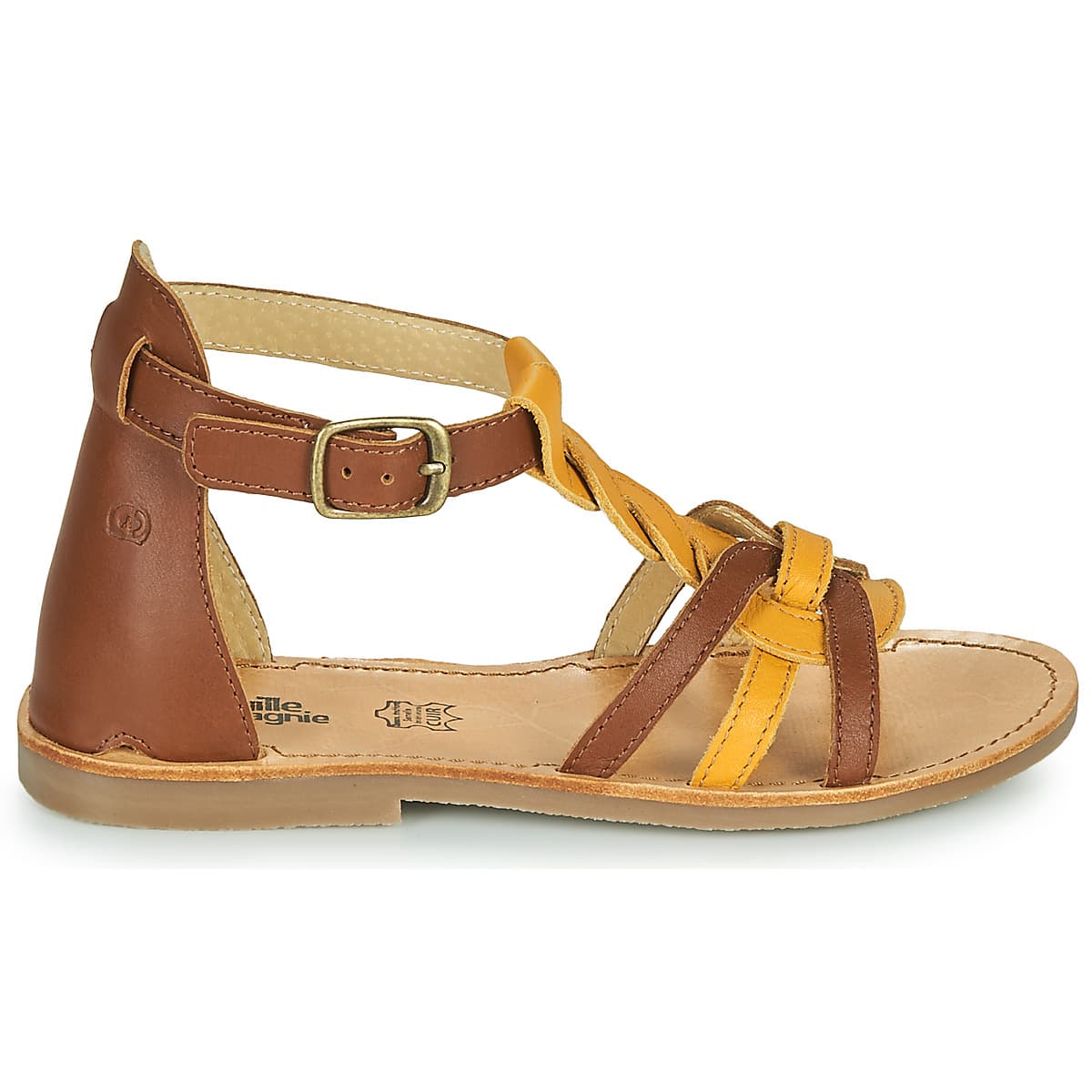 Girls' Sandals Citrouille et Compagnie Yellow