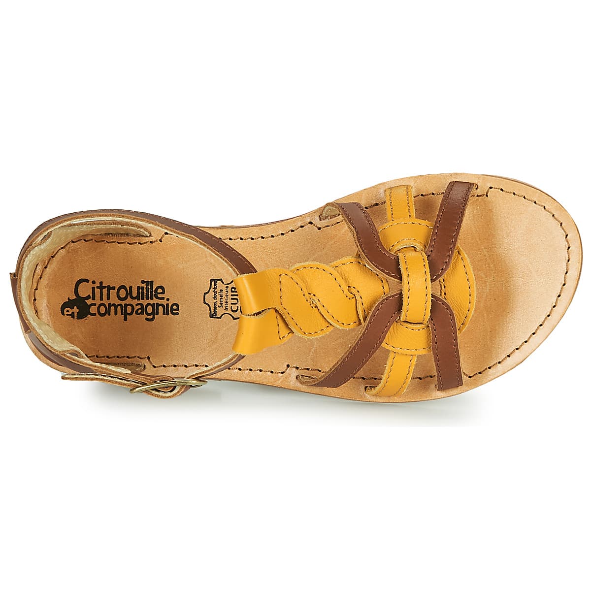 Girls' Sandals Citrouille et Compagnie Yellow