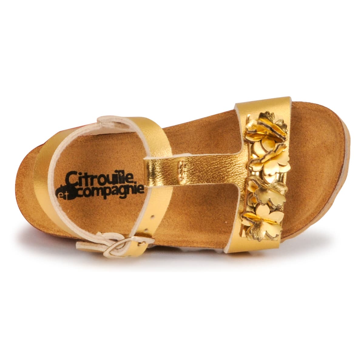 Girls' Sandals Citrouille et Compagnie Gold