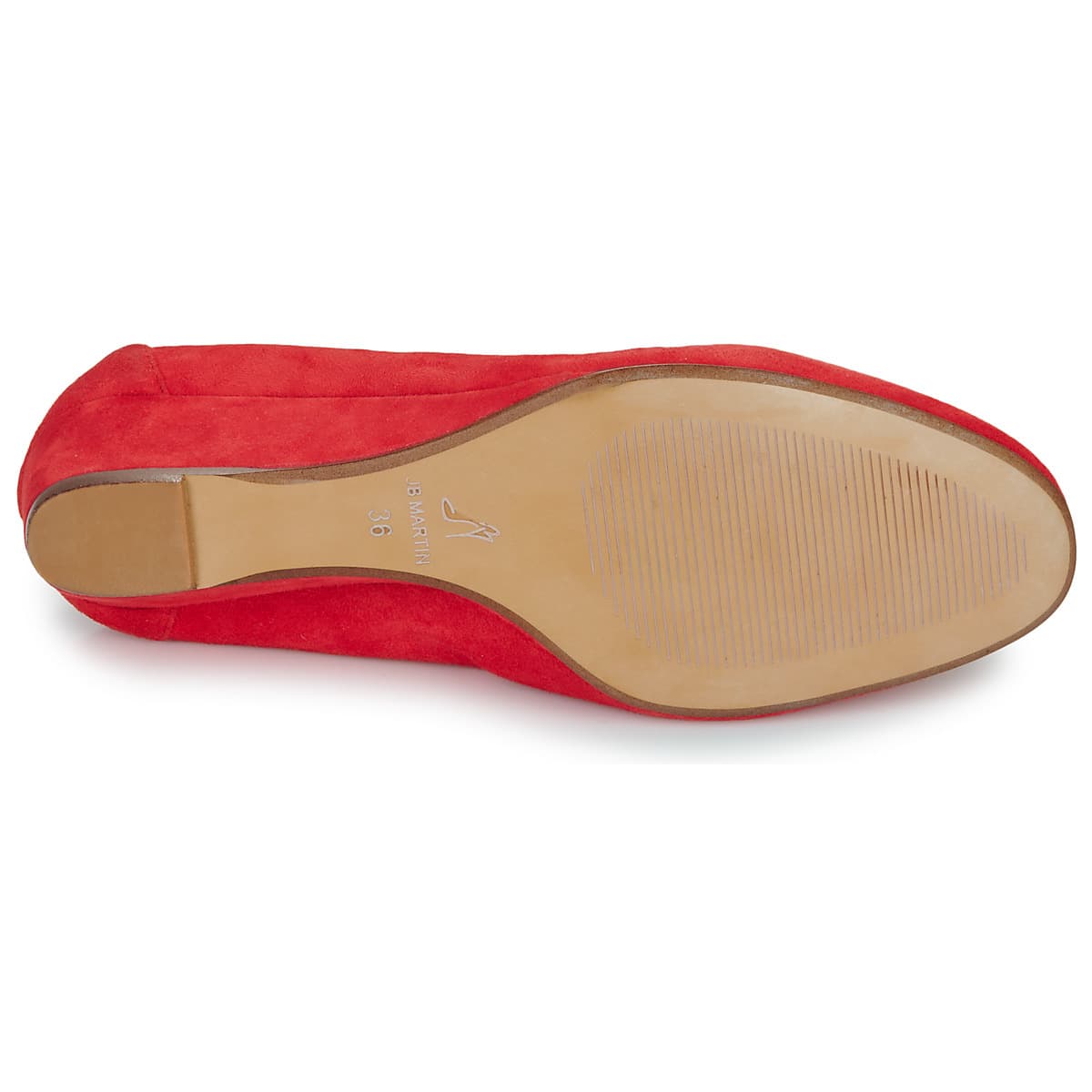 Women's Ballet Flats JB Martin Red
