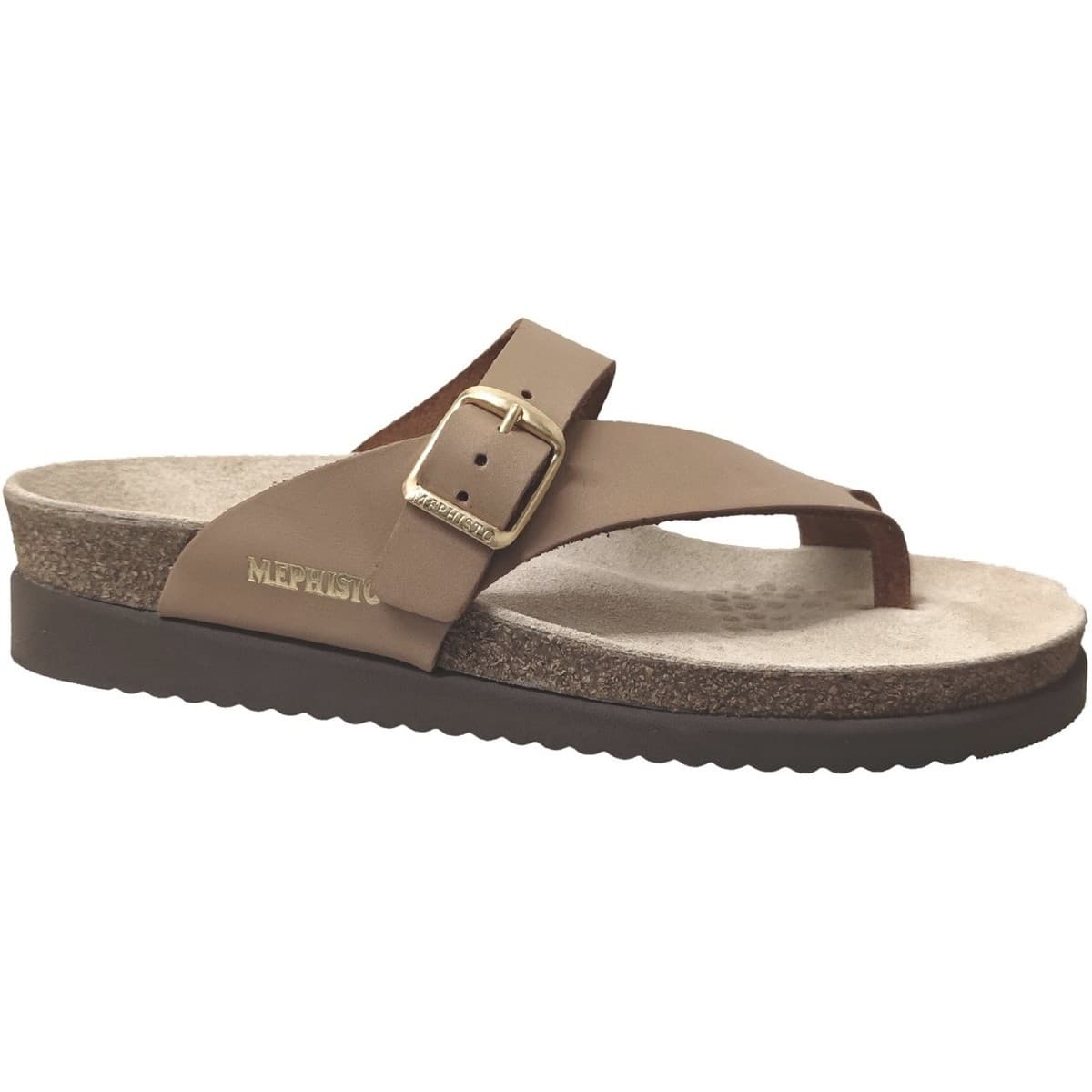 Women's Flip Flops Mephisto Beige