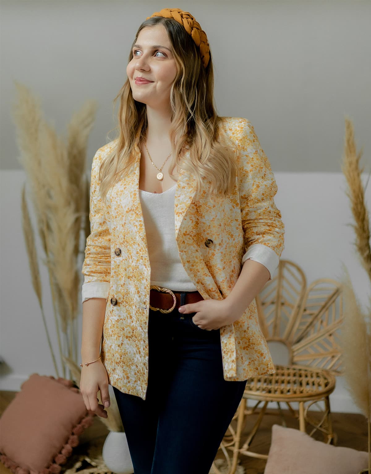 Women's Blazers Céleste Yellow