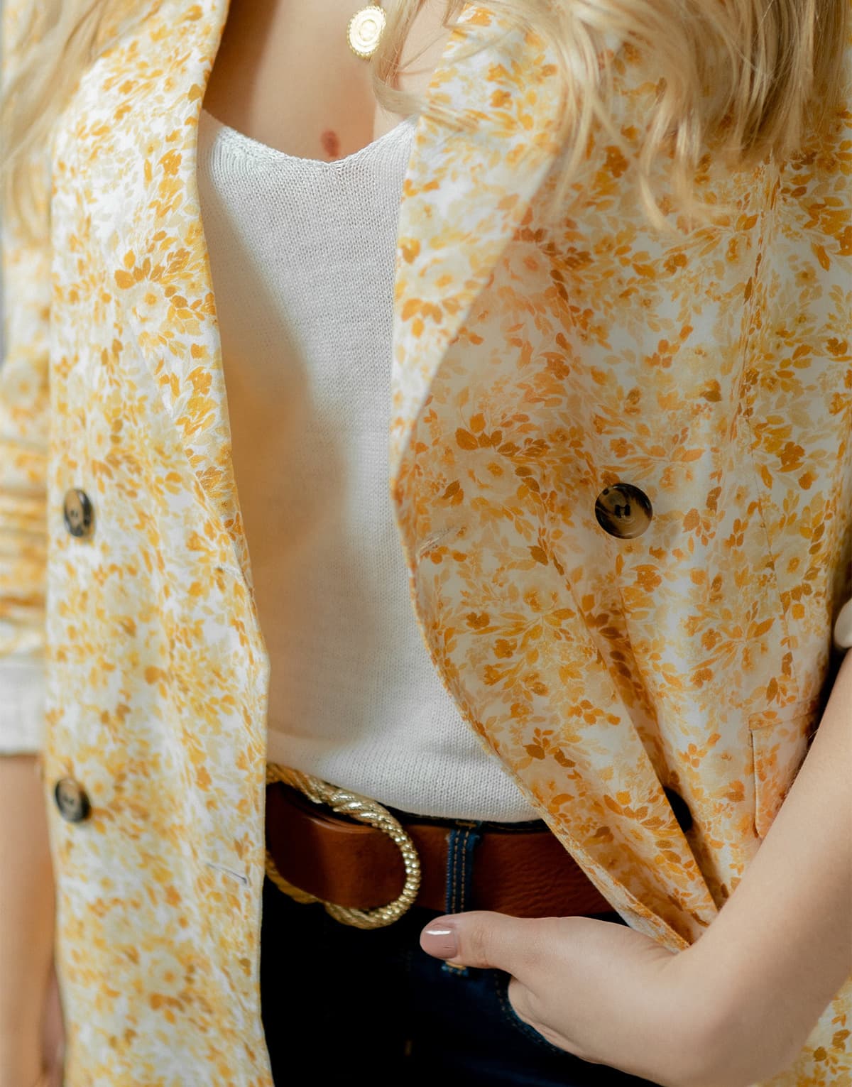 Women's Blazers Céleste Yellow