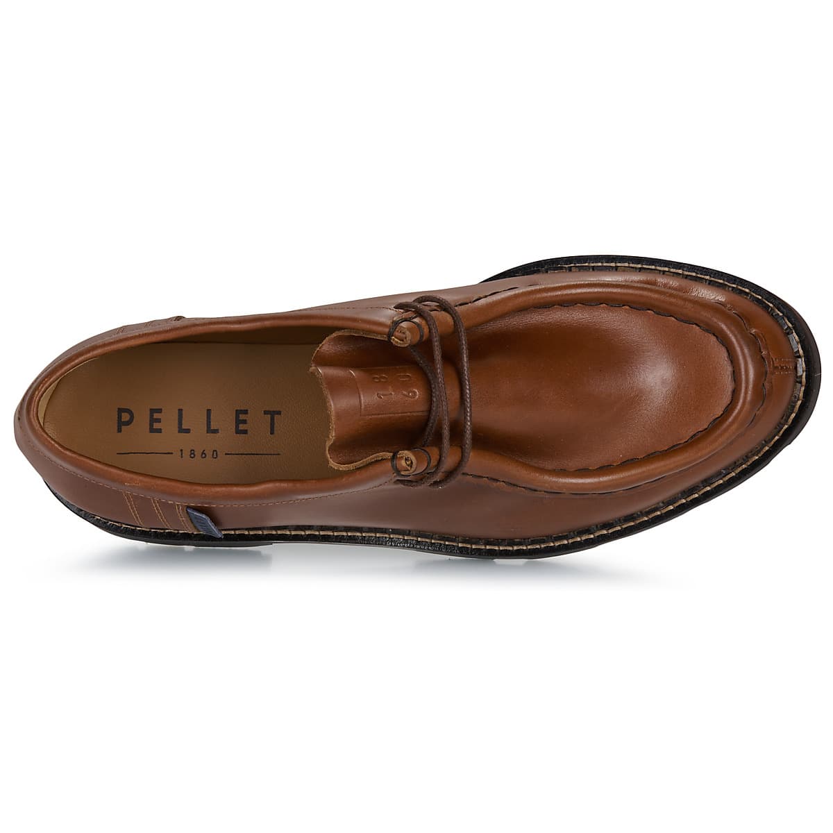 Men's Derby Shoes Pellet Brown