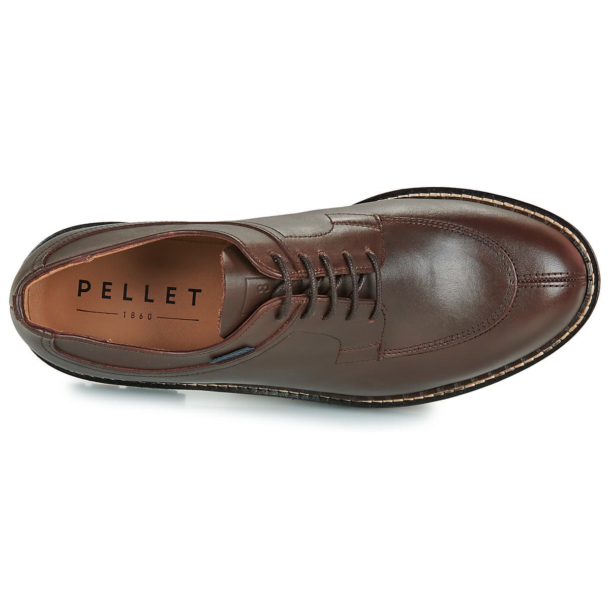 Men's Derby Shoes Pellet Brown