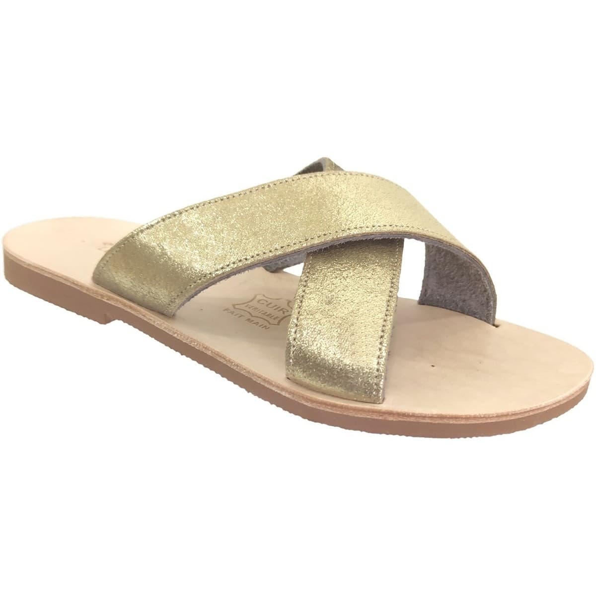 Women's Mules Les Spartiates Phoceennes Gold