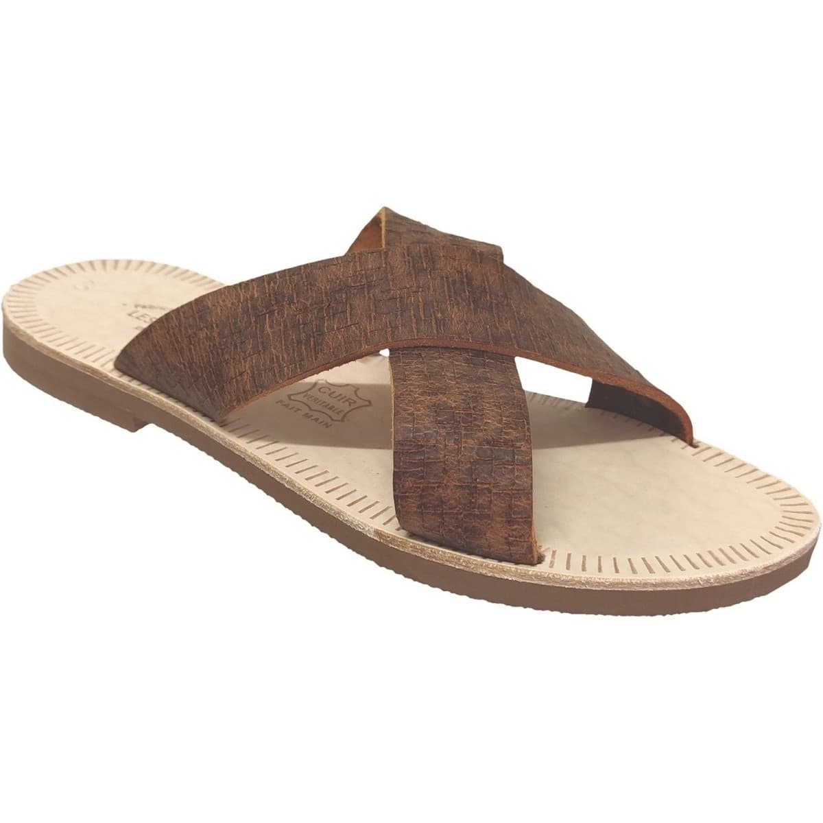 Men's Mules Les Spartiates Phoceennes Brown