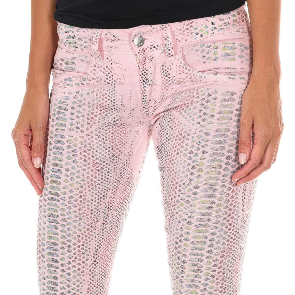 Women's Jeans Met Multicolor