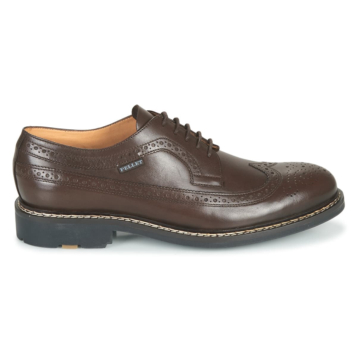 Men's Derby Shoes Pellet Brown