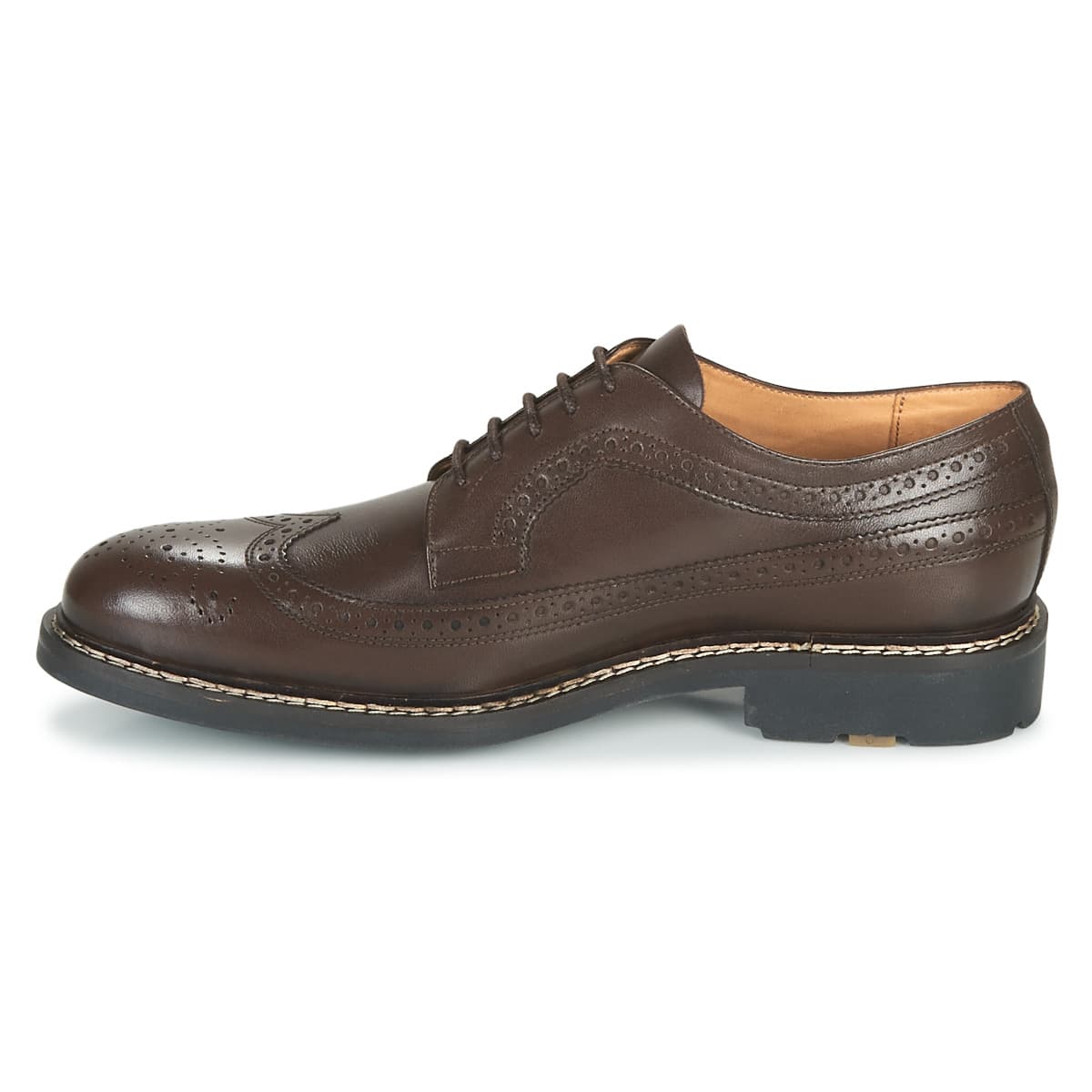 Men's Derby Shoes Pellet Brown