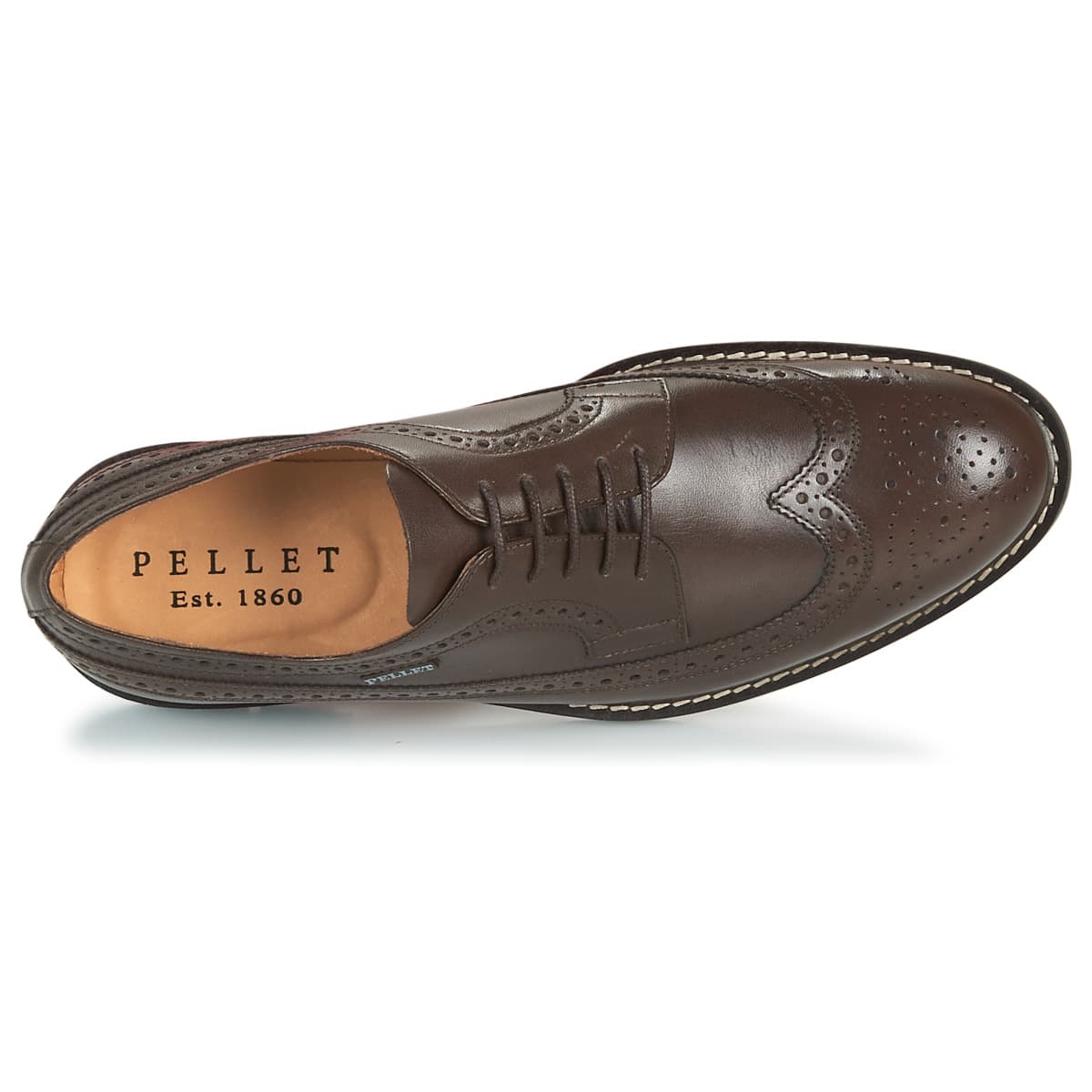 Men's Derby Shoes Pellet Brown
