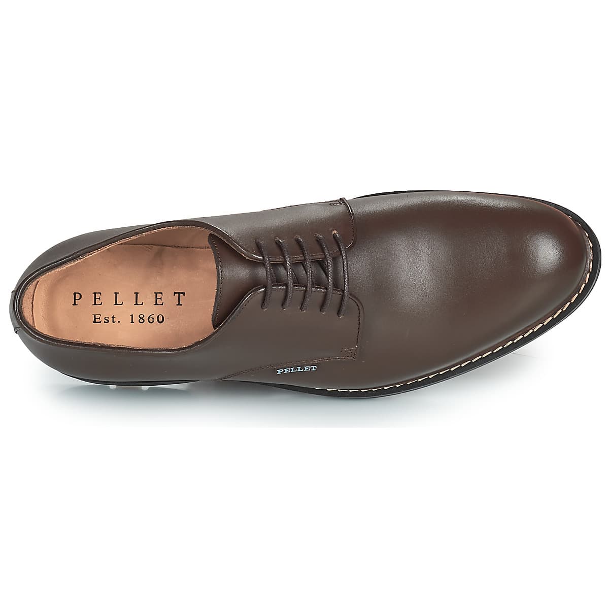 Men's Derby Shoes Pellet Brown