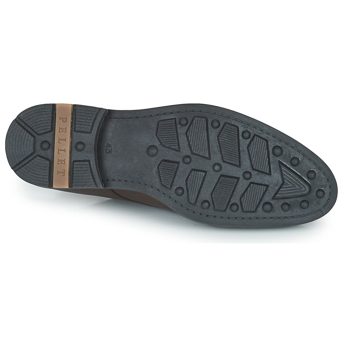 Men's Derby Shoes Pellet Brown