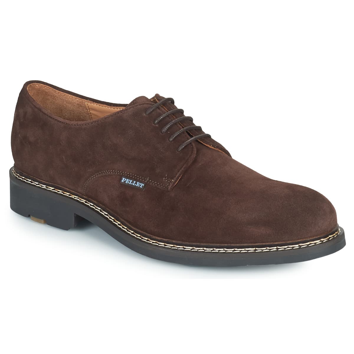 Men's Derby Shoes Pellet Brown