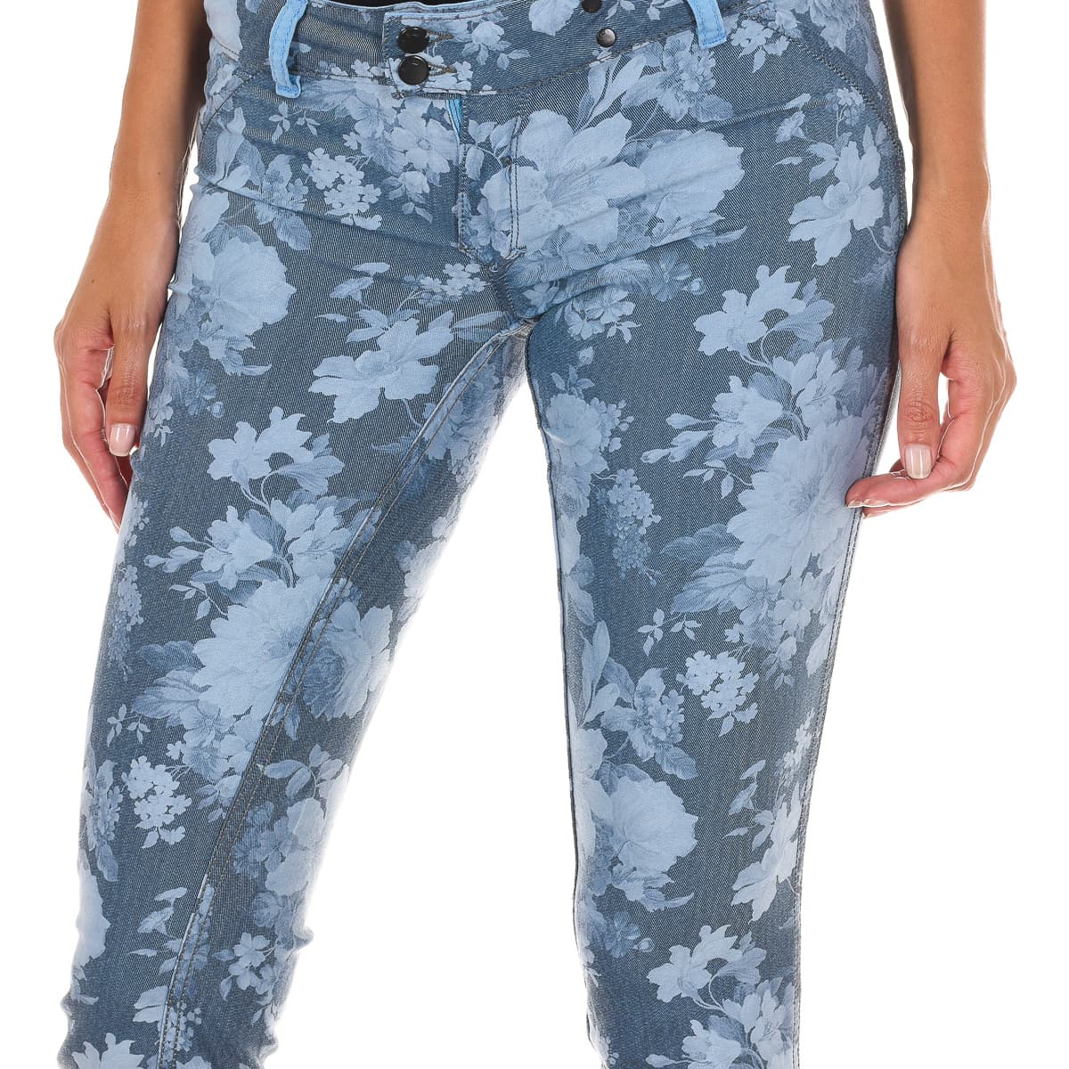 Women's Pants Met Blue