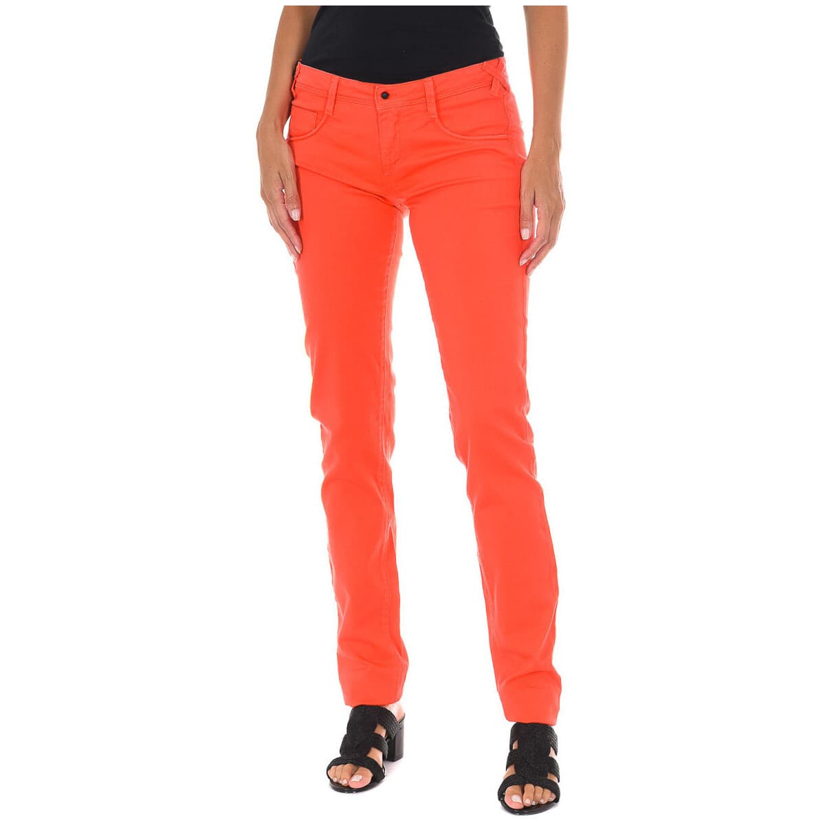 Women's Jeans Met Red